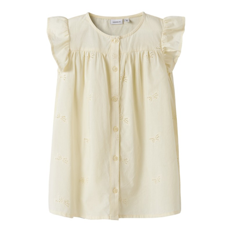 NAME IT Mini Finas Kortærmet Kjole - Pear Sorbet