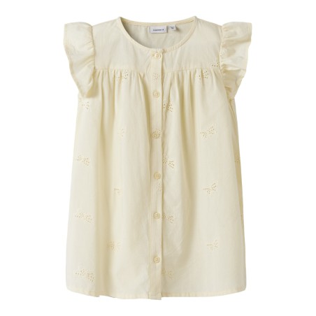 NAME IT Mini Finas Kortærmet Kjole - Pear Sorbet