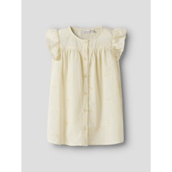 NAME IT Mini Finas Kortærmet Kjole - Pear Sorbet