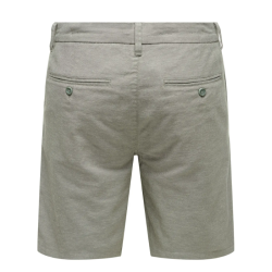 ONLY & SONS Mark 0011 Hør Shorts - Castor Gray