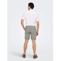 ONLY & SONS Mark 0011 Hør Shorts - Castor Gray