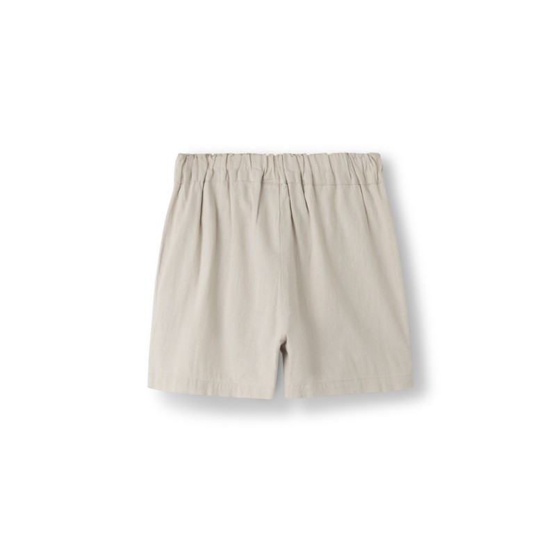 NAME IT KIDS Falinnen Hør Shorts - Chateau Gray