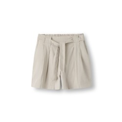 NAME IT KIDS Falinnen Hør Shorts - Chateau Gray