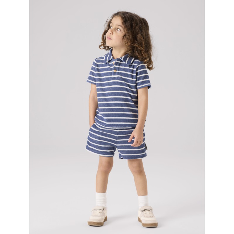 NAME IT MINI Finti Terry short - Vintage indigo