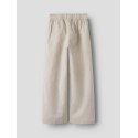 NAME IT KIDS Fa Brede Hør Bukser - Chateau Gray