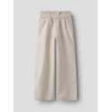 NAME IT KIDS Fa Brede Hør Bukser - Chateau Gray