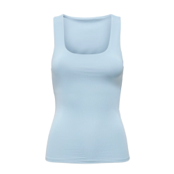 ONLY Ea S/L Vendbar Top - Soft Chambray