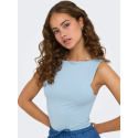 ONLY Ea S/L Vendbar Top - Soft Chambray