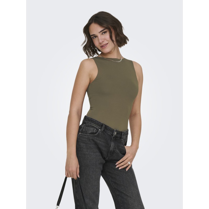 ONLY Ea S/L Vendbar Top - Canteen