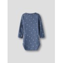 NAME IT BABY Anchor langærmet bodystocking - Vintage Indigo