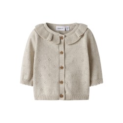 NAME IT BABY Diame langærmet Strik cardigan - Peyote Melange