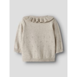 NAME IT BABY Diame langærmet Strik cardigan - Peyote Melange