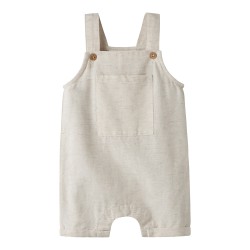 NAME IT BABY faher korte hør Overalls - Peyote Melange
