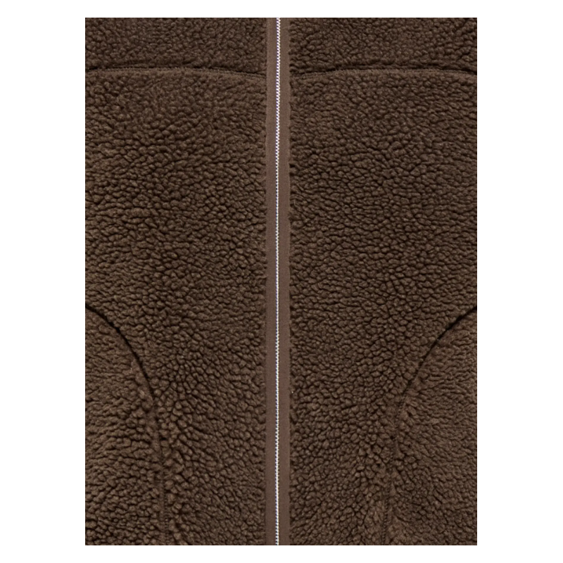 ONLY Baby Teddy High Zip Vest - Chocolate Martini