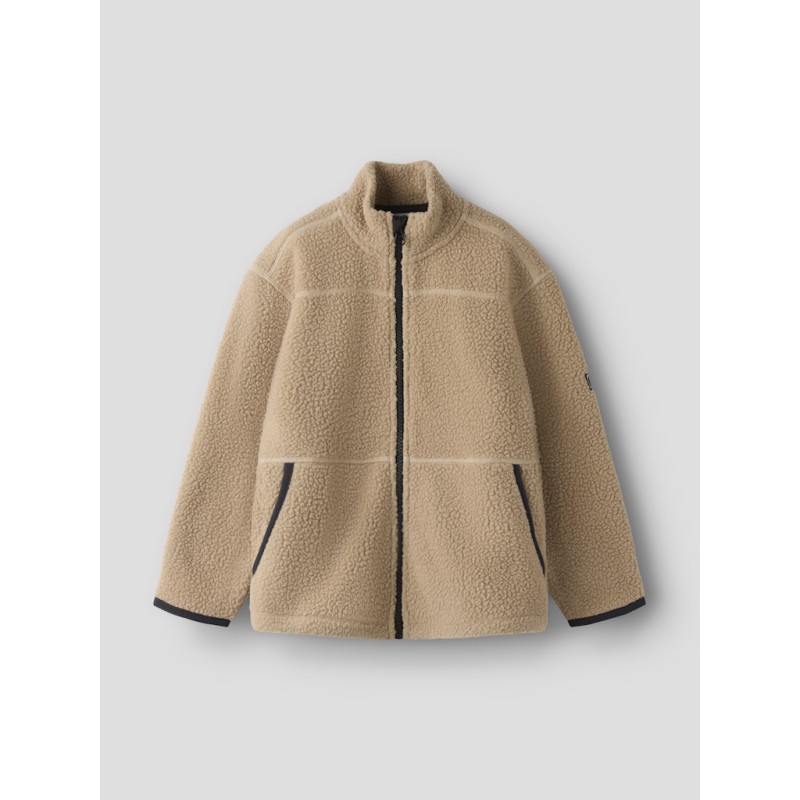 NAME T Mini Bulina Teddy Cardigan - Gilded Beige