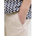 JACK & JONES Junior Jaiden Hybrid Hør Jogger Shorts - Moonbeam