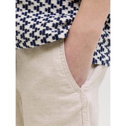 JACK & JONES Junior Jaiden Hybrid Hør Jogger Shorts - Moonbeam