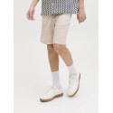 JACK & JONES Junior Jaiden Hybrid Hør Jogger Shorts - Moonbeam