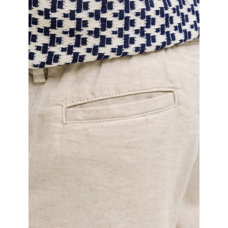 JACK & JONES Junior Jaiden Hybrid Hør Jogger Shorts - Moonbeam