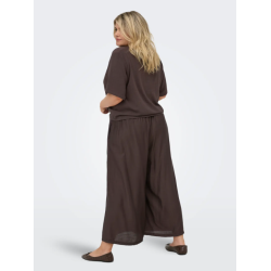 ONLY CARMAKOMA  Joanna Wide Bukser - Chocolate Martini