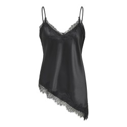 ONLY Bella Strop satin Blonde Top - Sort