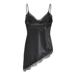 ONLY Bella Strop satin Blonde Top - Sort