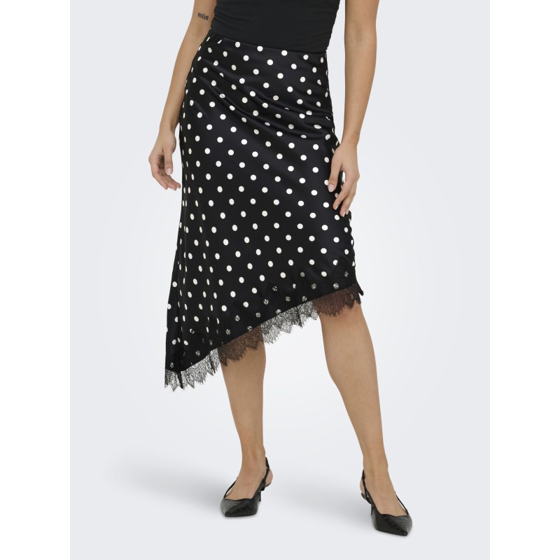 ONLY Bella Satin Blonde Nederdel - Black