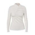 HYPEDROP Frida langærmet bluse - Cloud Dancer