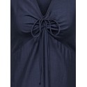 ONLY CARMAKOMA Cecilia kortærmet kjole - Navy Blazer