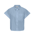 ONLY Keri Kortærmet Foldet Skjorte - Cashmere Blue