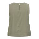 ONLY CARMAKOMA Doris kortærmet top - Smokey Olive
