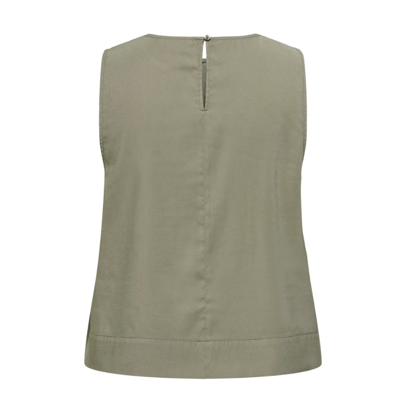 ONLY CARMAKOMA Doris kortærmet top - Smokey Olive