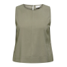 ONLY CARMAKOMA Doris kortærmet top - Smokey Olive