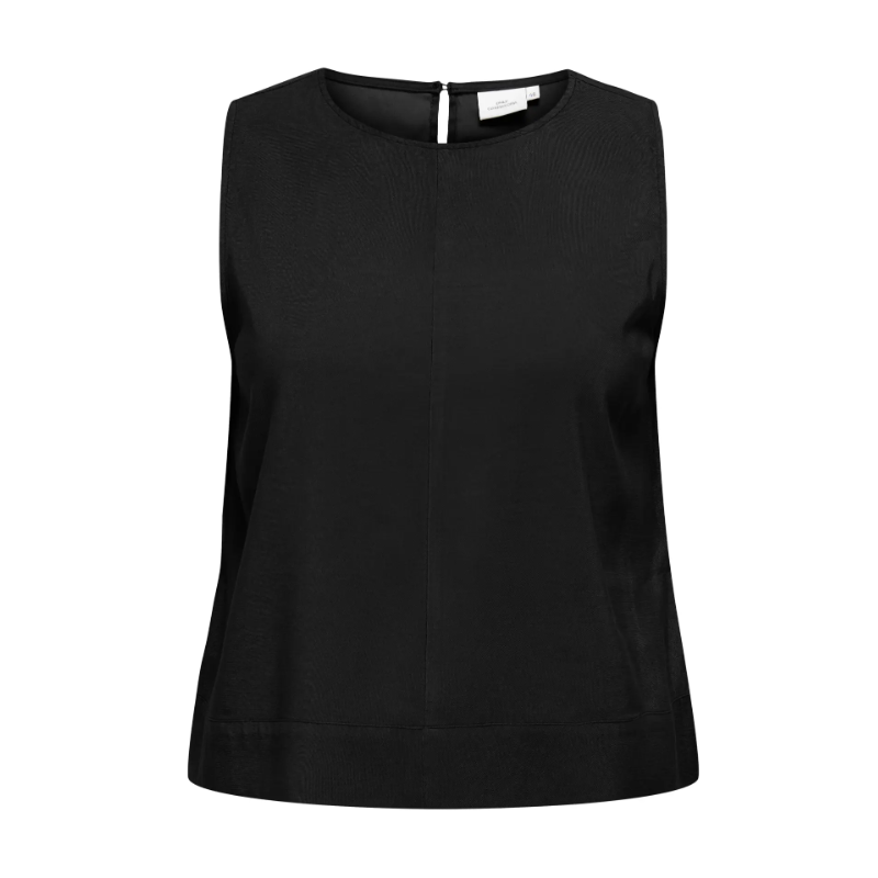 ONLY CARMAKOMA Doris kortærmet top - Black