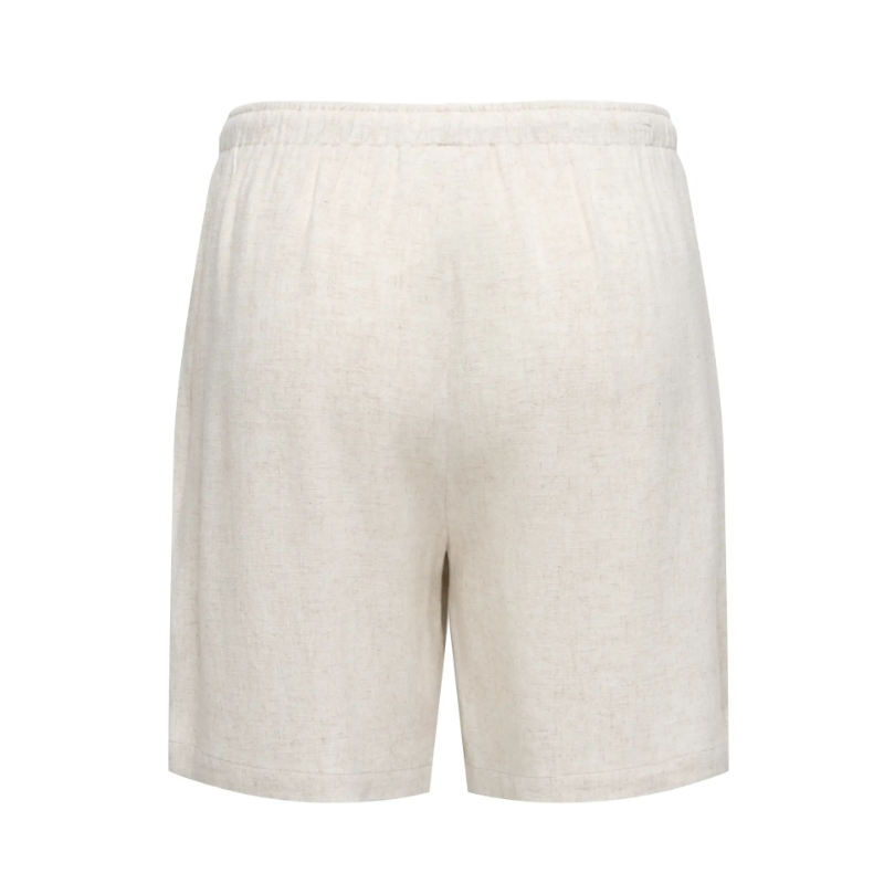 ONLY CARMAKOMA Siesta hør shorts - Moonbeam
