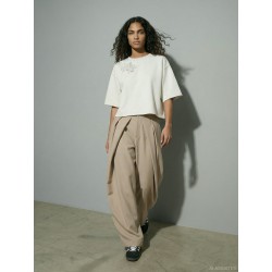 HYPEDROP Fatima kortærmet t-shirt - Cloud Dancer