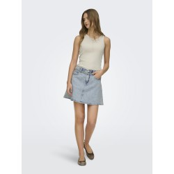 ONLY Val 2-Way Tank Top - Pumice Stone