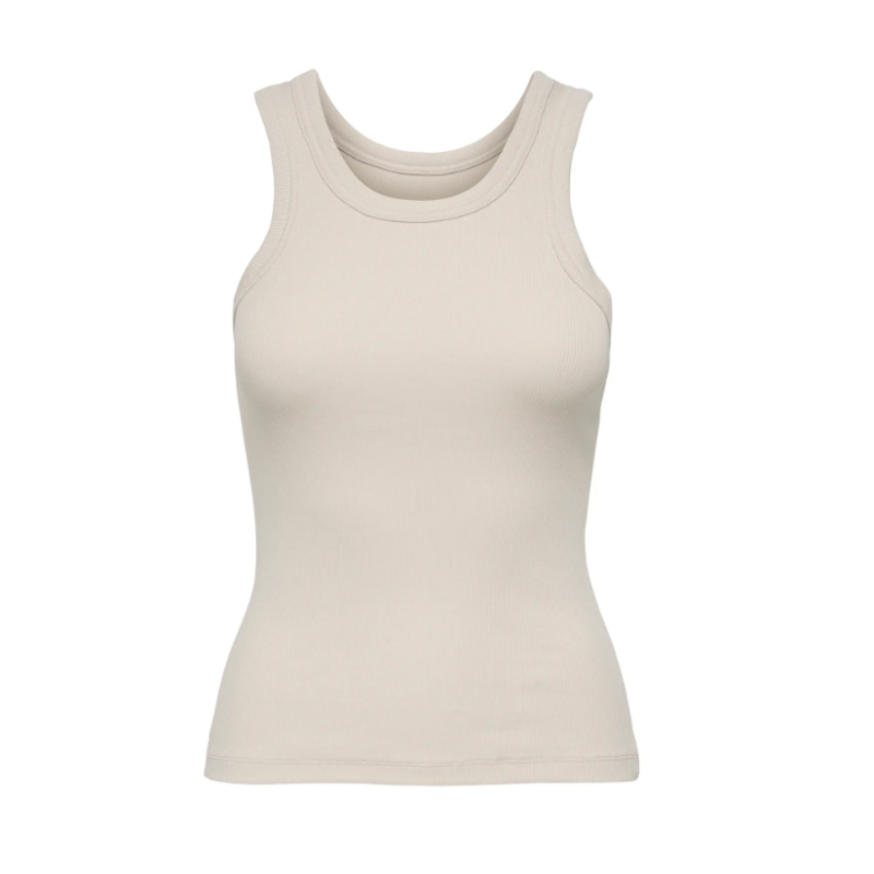 ONLY Val 2-Way Tank Top - Pumice Stone