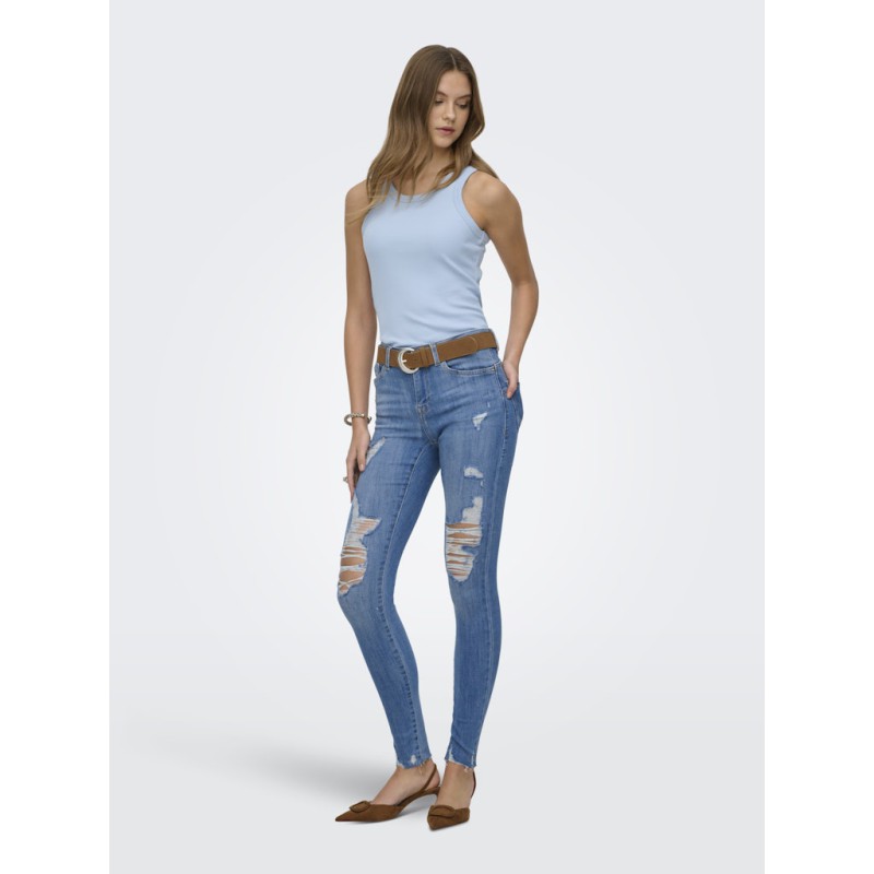 ONLY Val 2-Way Tank Top - Soft Chambray