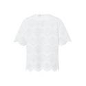 PIECES Vilde kortærmet blonde t-short - Bright white