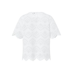 PIECES Vilde kortærmet blonde t-short - Bright white