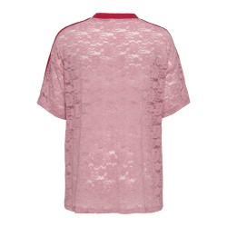 ONLY CARMAKOMA Kia kortærmet blonde t-shirt - Romance Rose