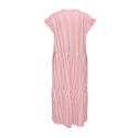ONLY Bari Stribet kortærmet Midi kjole - Romance Rose
