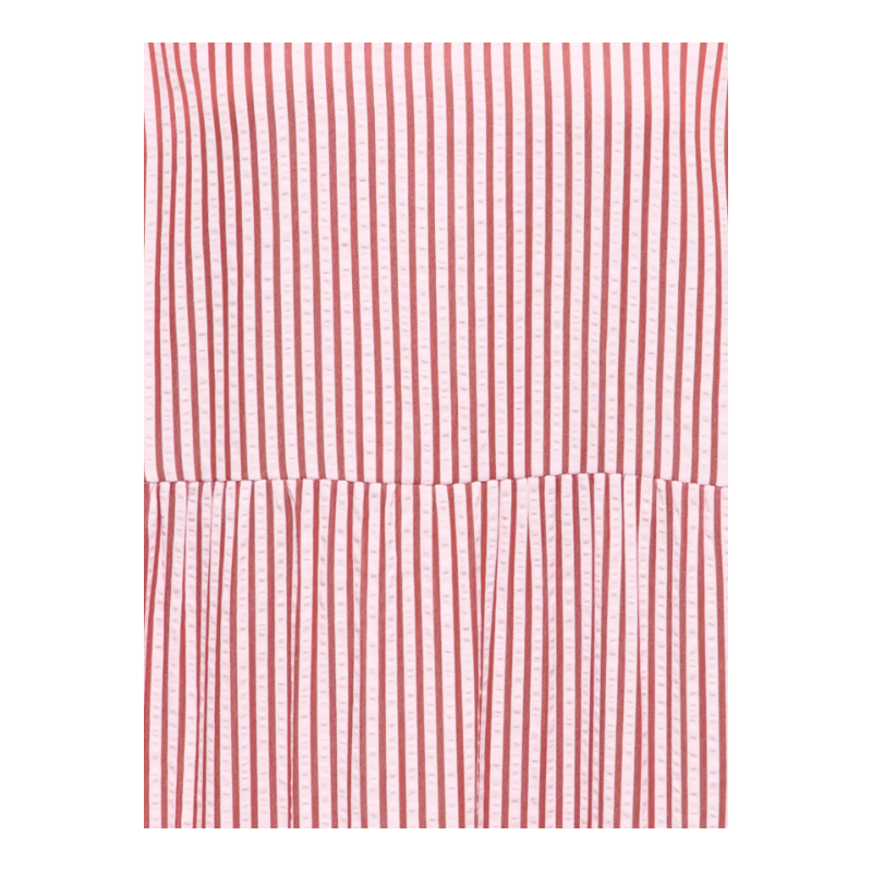 ONLY Bari Stribet kortærmet Midi kjole - Romance Rose