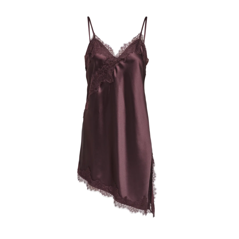 ONLY Bella Strop satin blonde kjole - Chocolate torte