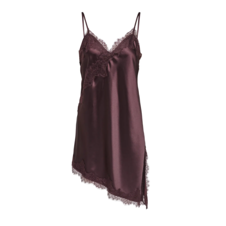 ONLY Bella Strop satin blonde kjole - Chocolate torte