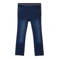 NAME IT Baby/Mini Salli Sweat Leggings - Dark Blue Denim