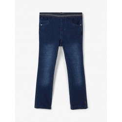 NAME IT Baby/Mini Salli Sweat Leggings - Dark Blue Denim