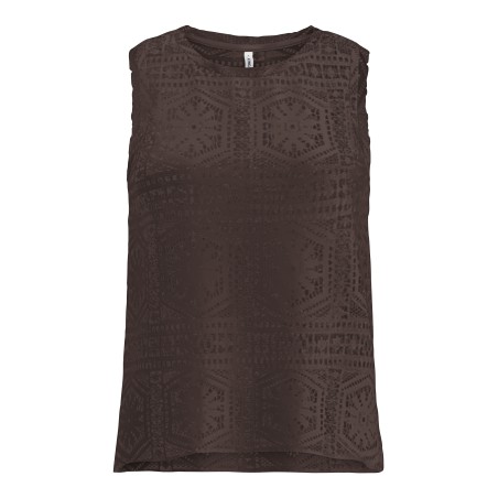 ONLY Lian Kortærmet blonde croptop - Shopping Bag