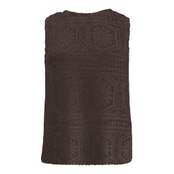 ONLY Lian Kortærmet blonde croptop - Shopping Bag